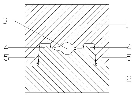 Forging die for manufacturing high-precision micro-vehicle crank shafts and manufacturing method thereof