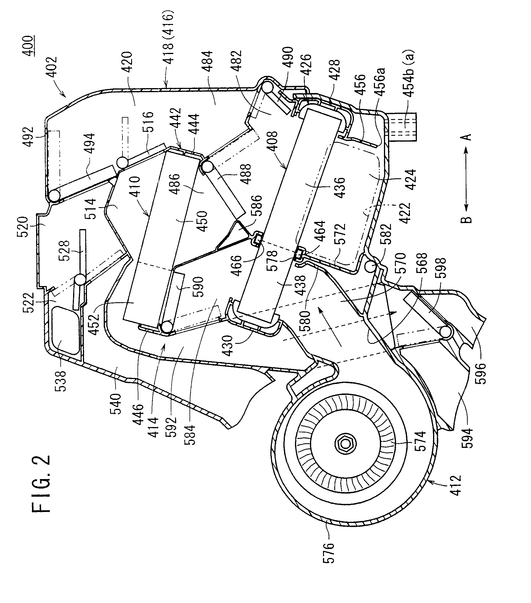 Heat exchanger for vehicular air conditioning apparatus