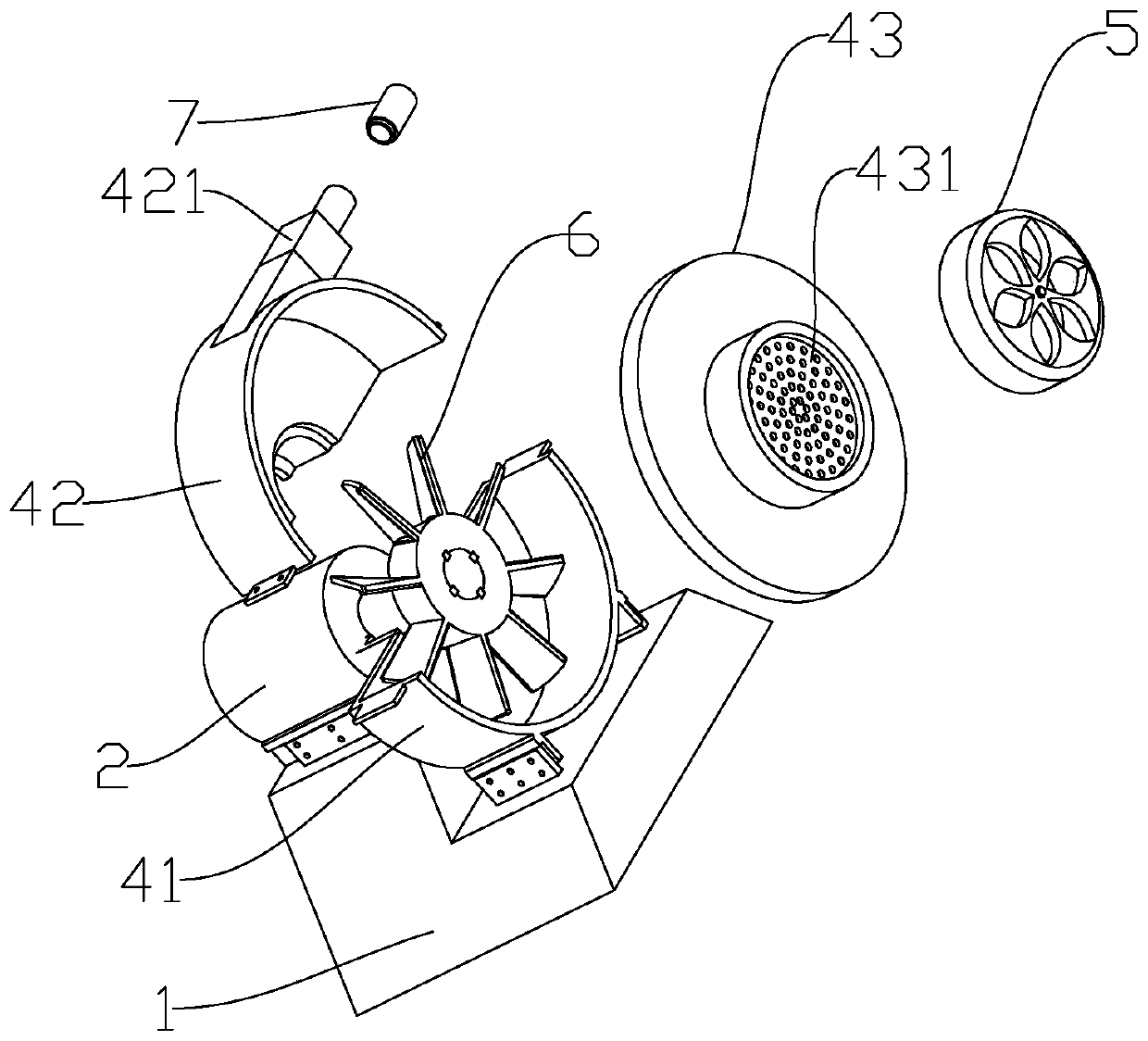 Efficient energy-saving centrifugal blower