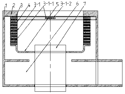 Double-fire-hole characteristic combustor formed by vertically stacking thin pipe annular row sets