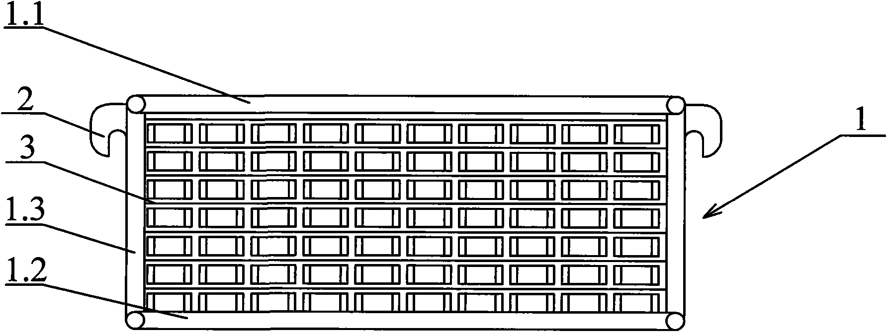 Bearing tuffitriding frame