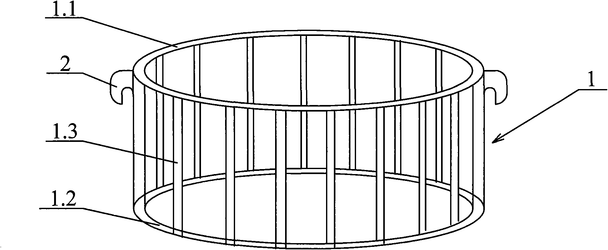 Bearing tuffitriding frame