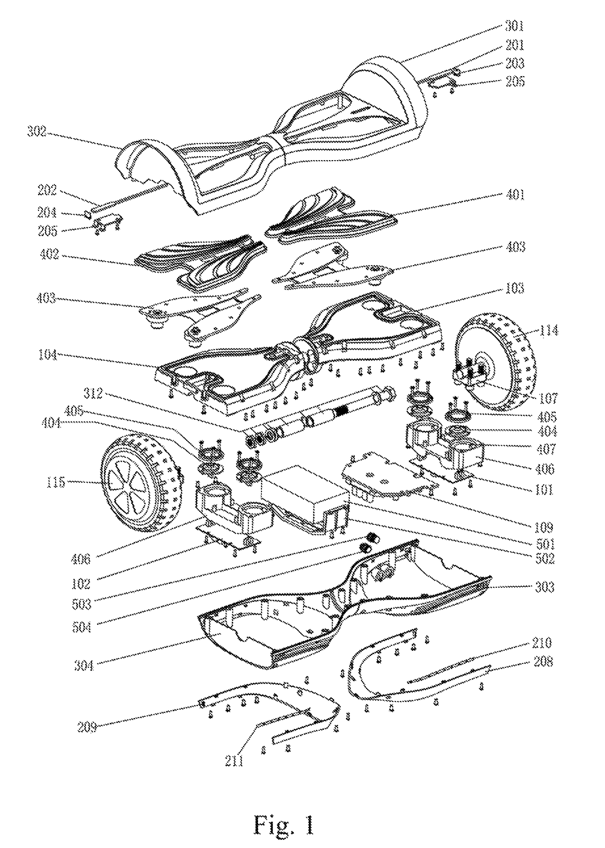 Smart balance wheel with bolt-shaft structure