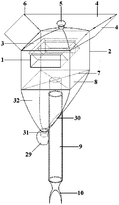 Automatic statistical monitoring device for number of insects for agricultural IOT (Internet of Things)