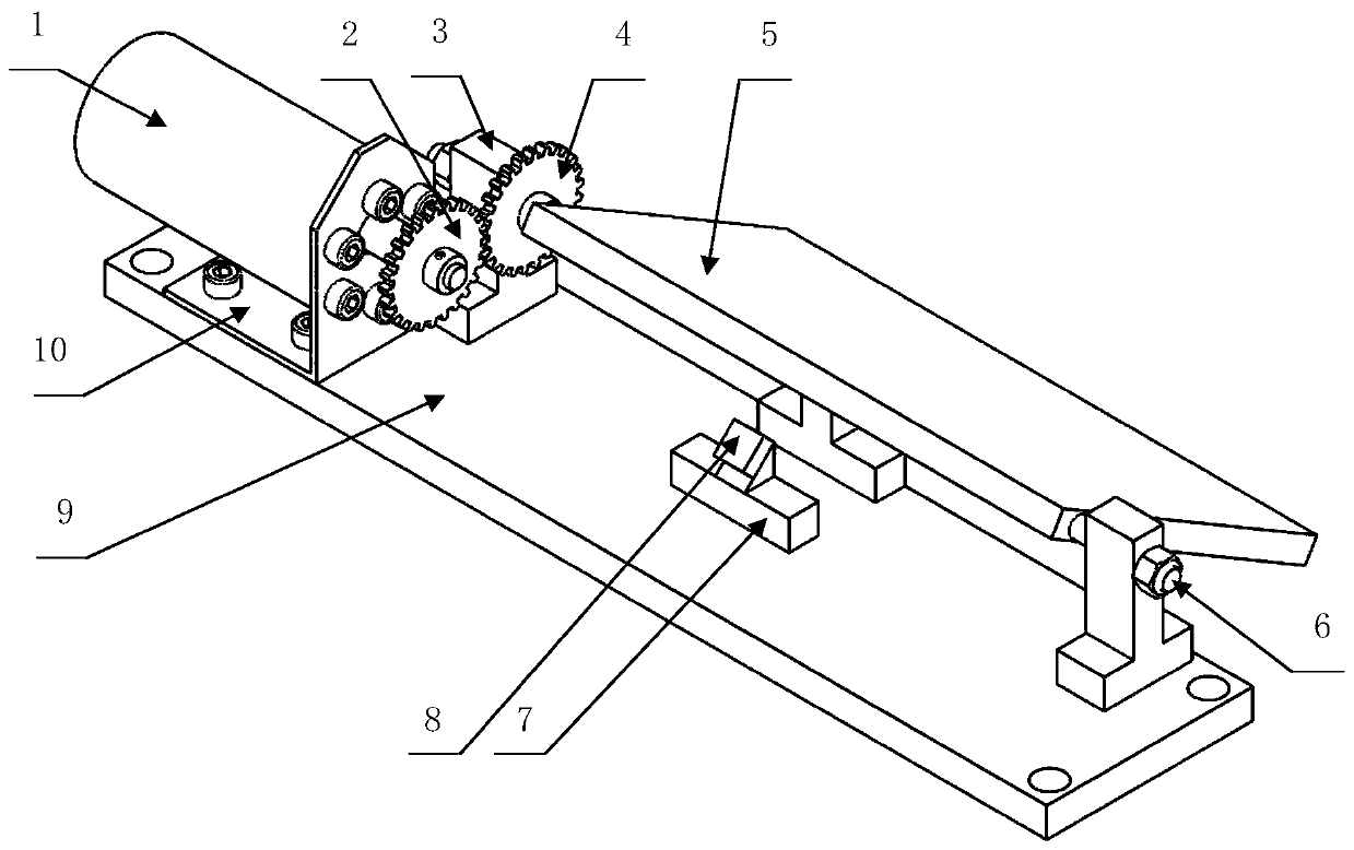 Vehicle automatic anti-glare visor based on light sensitive resistor and gear transmission