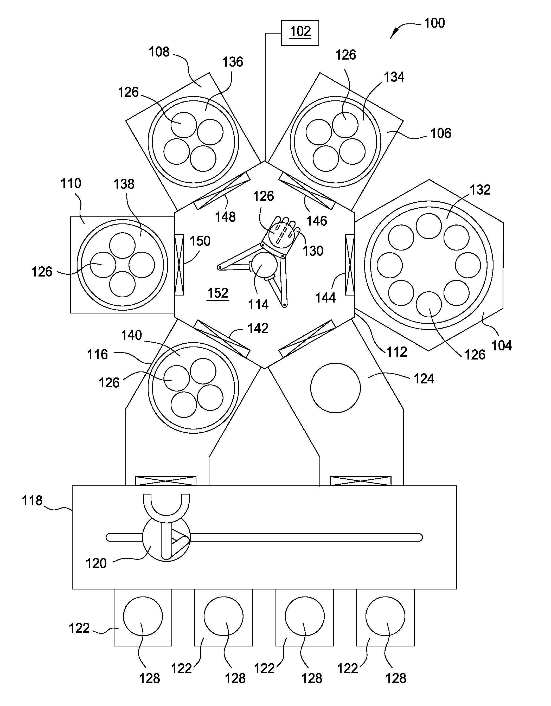 Segmented substrate loading for multiple substrate processing