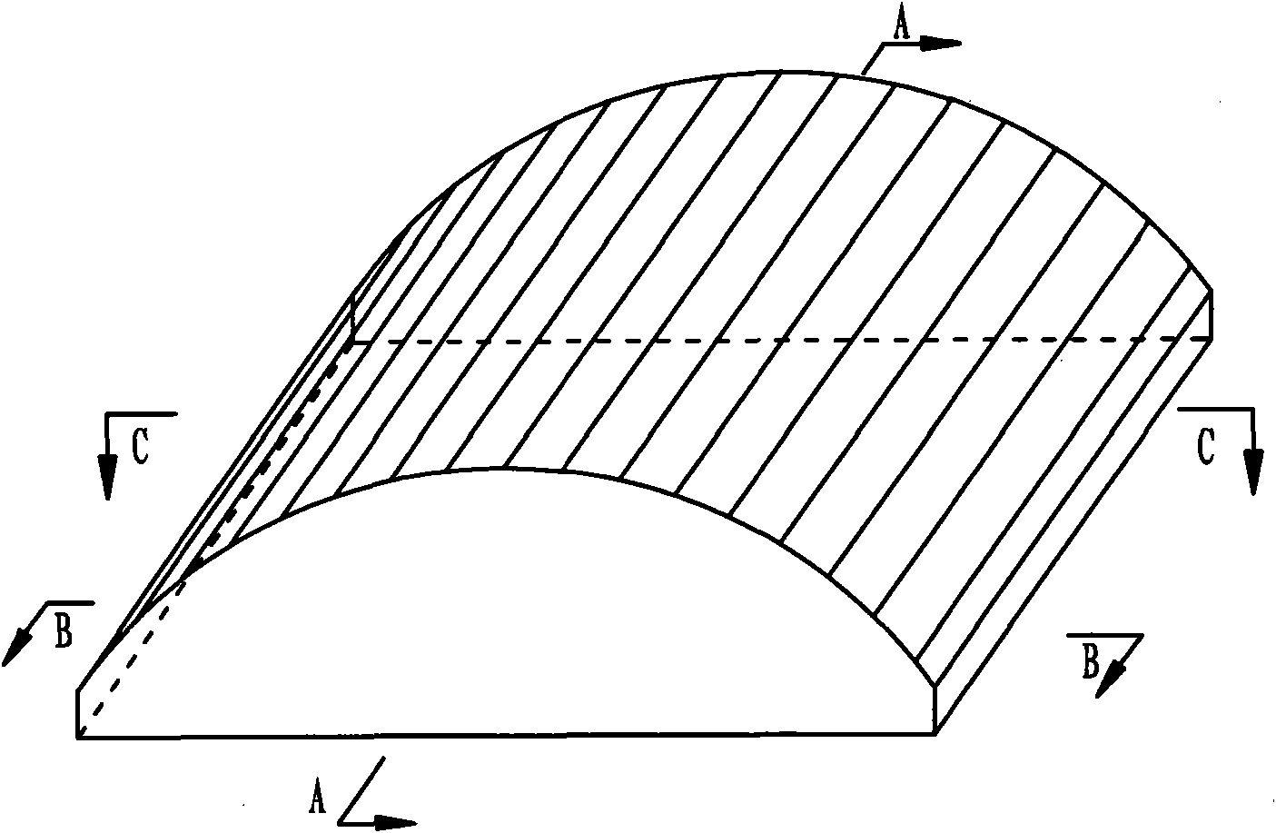 Preparation method of steel lining prefabricated moulding bed in nuclear power station