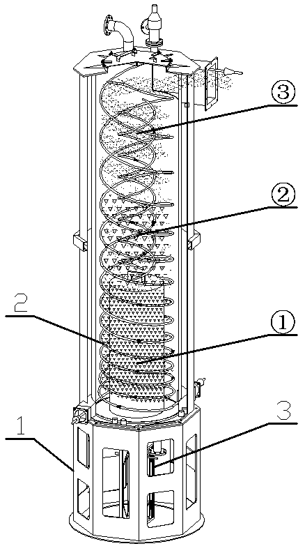 A method and device for upcycling combustion