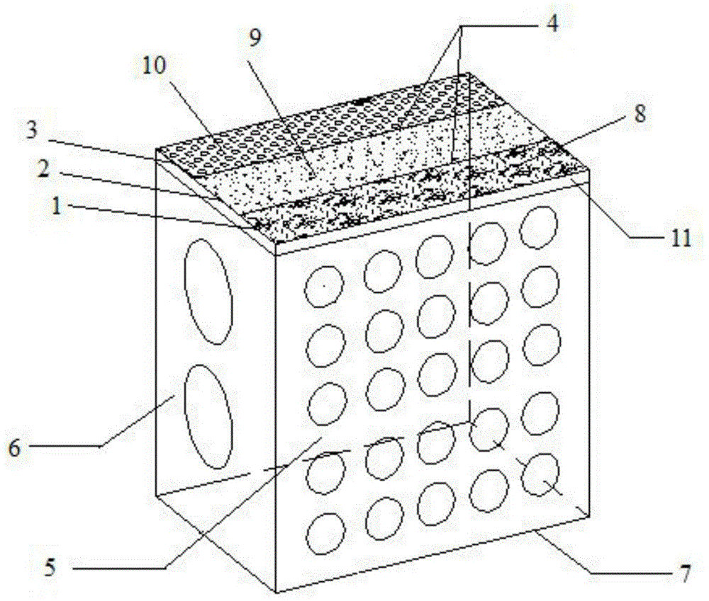 An interception box suitable for surface runoff in heavy metal polluted areas of mines