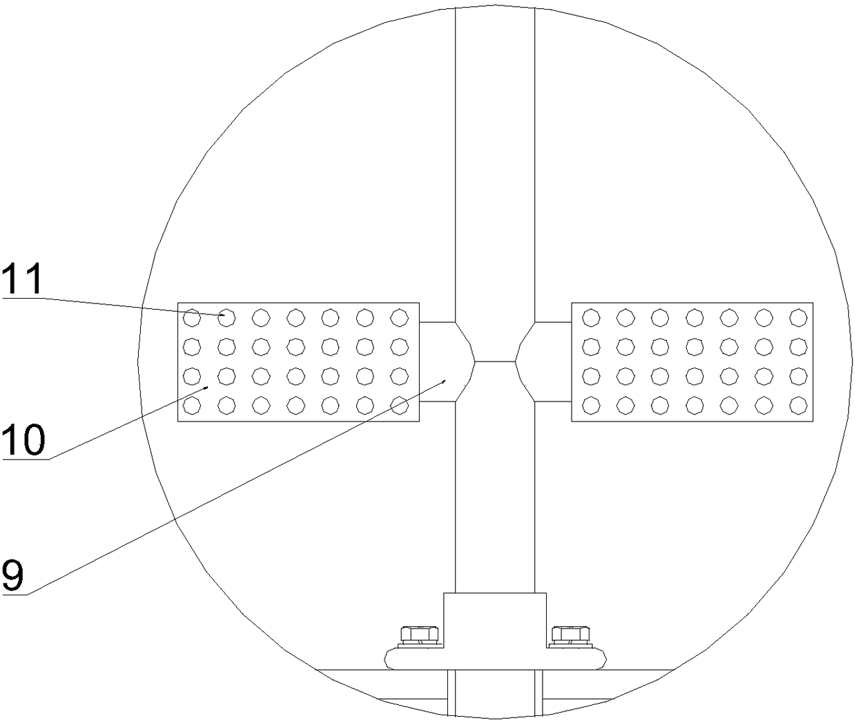 Ferrous metallurgy environment-friendly waste gas treatment device