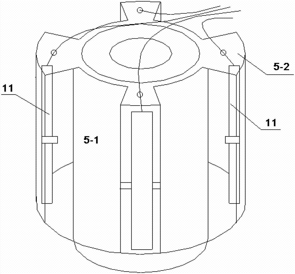 Photocatalytic postposed internal-circulation anaerobic fluidized membrane bioreactor and working method thereof