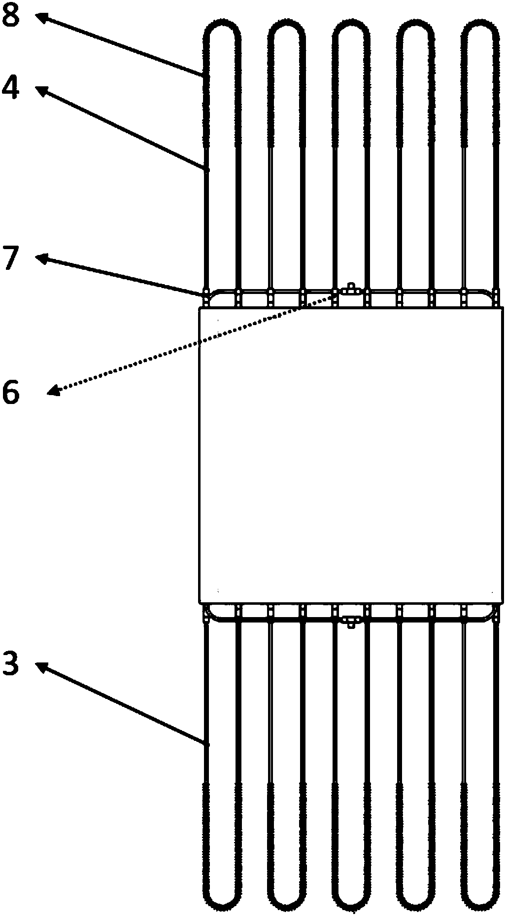 Solar thermal power generation device based on double pulsating heat pipes