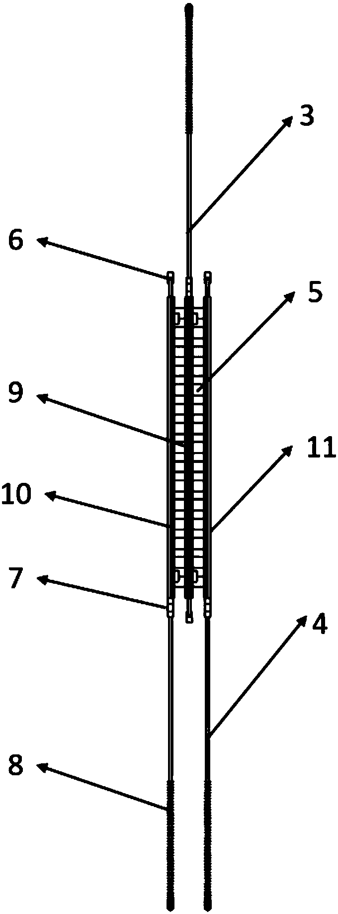 Solar thermal power generation device based on double pulsating heat pipes