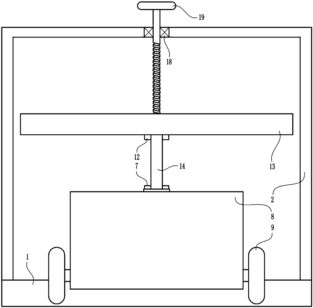 Convenient adjusting type transporting device for instruments and meters