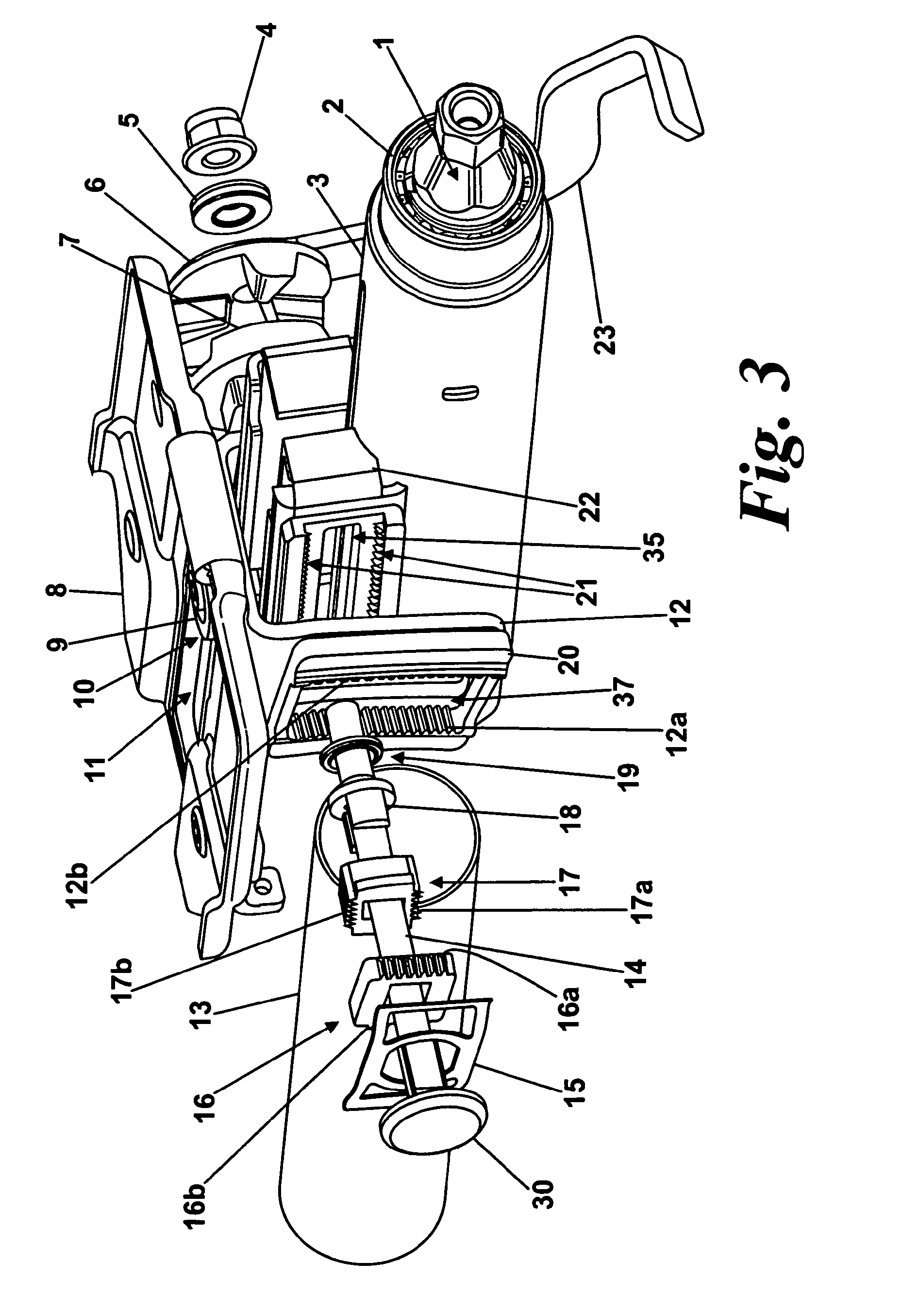 Adjustable steering column assembly