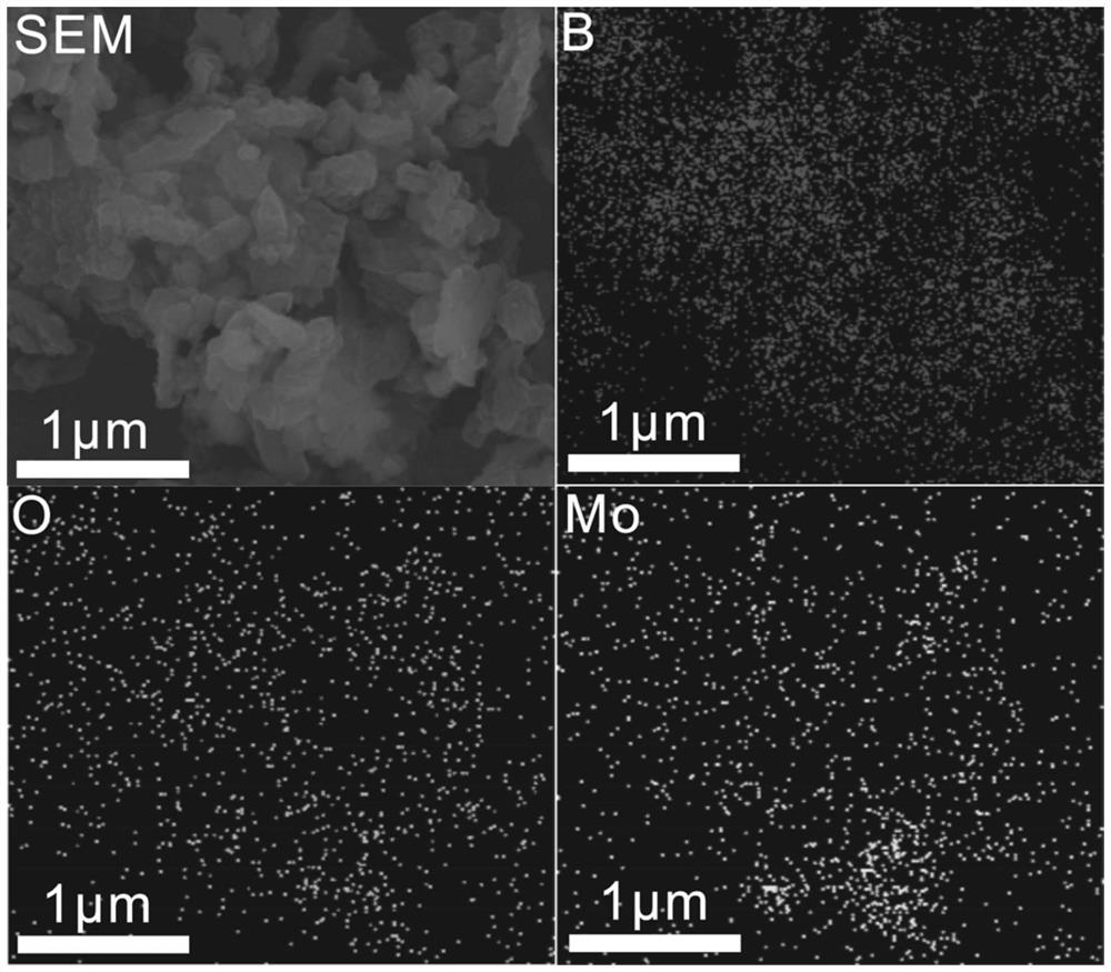 High-activity molybdenum compound loaded boron fuel and ion exchange method preparation method