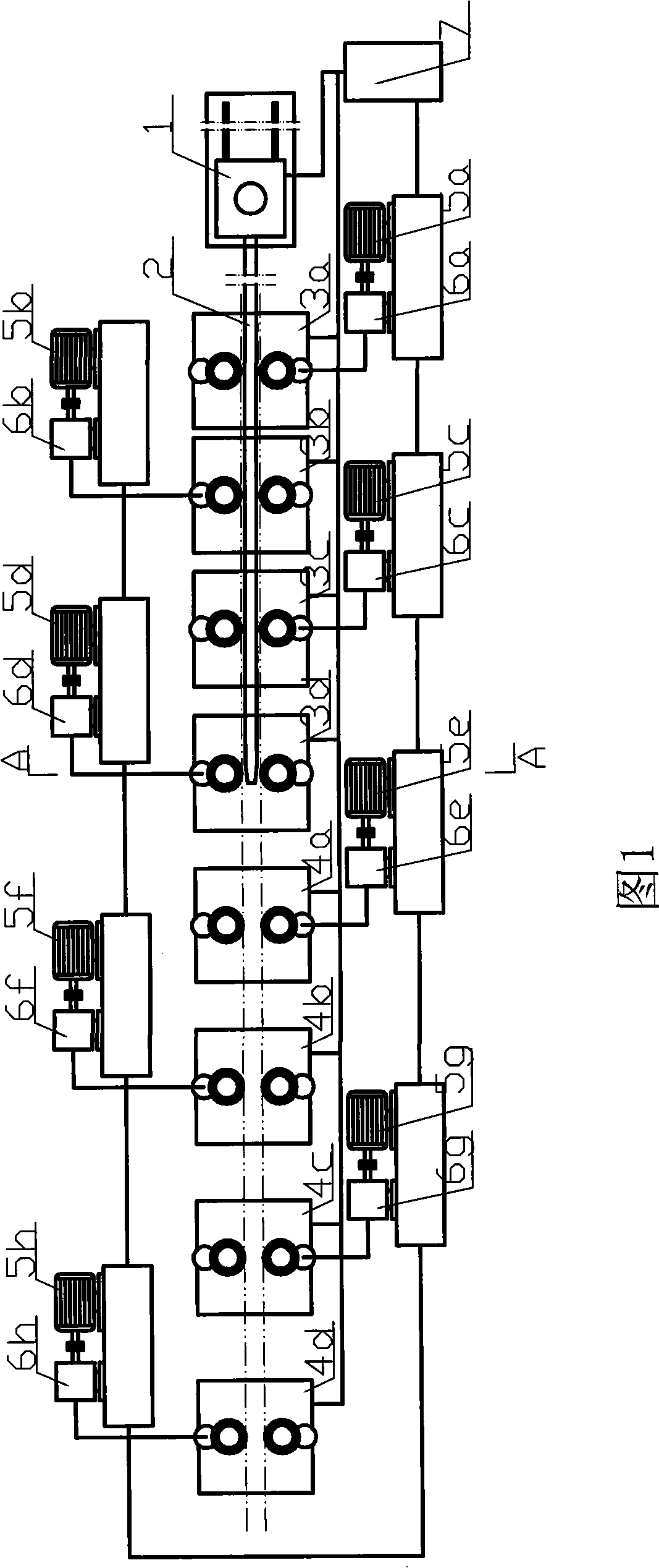 Fewer stands longitudinal hot rolling minor diameter thin wall seamless steel tube rolling technique and equipment thereof