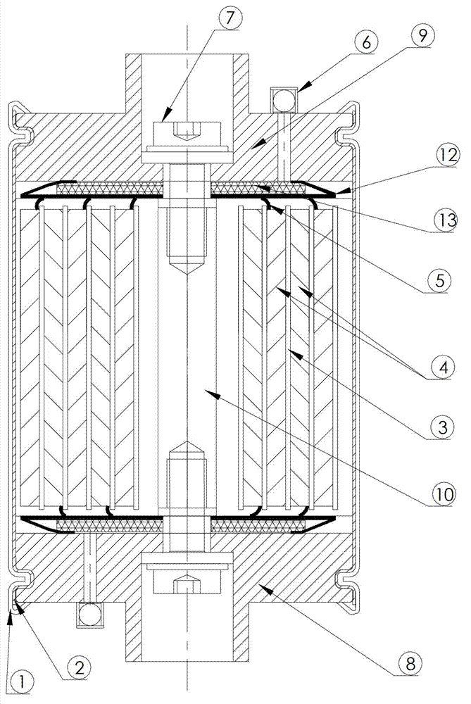 Non-welded secondary battery