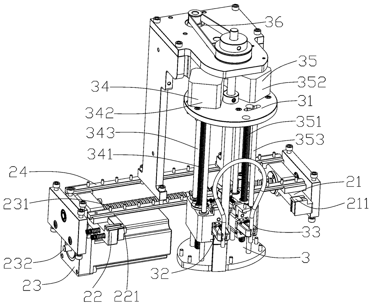 Automatic blood draining device for blood bag sample braid