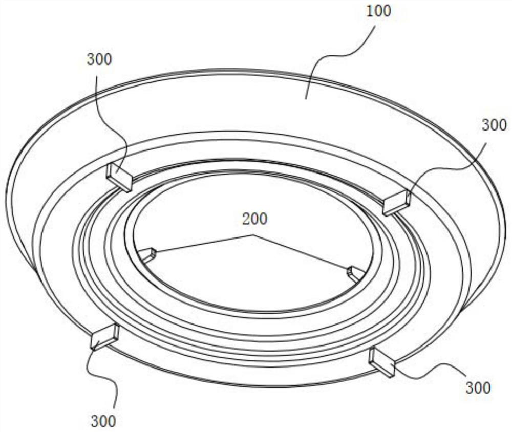 Disc-shaped pot rack and gas stove