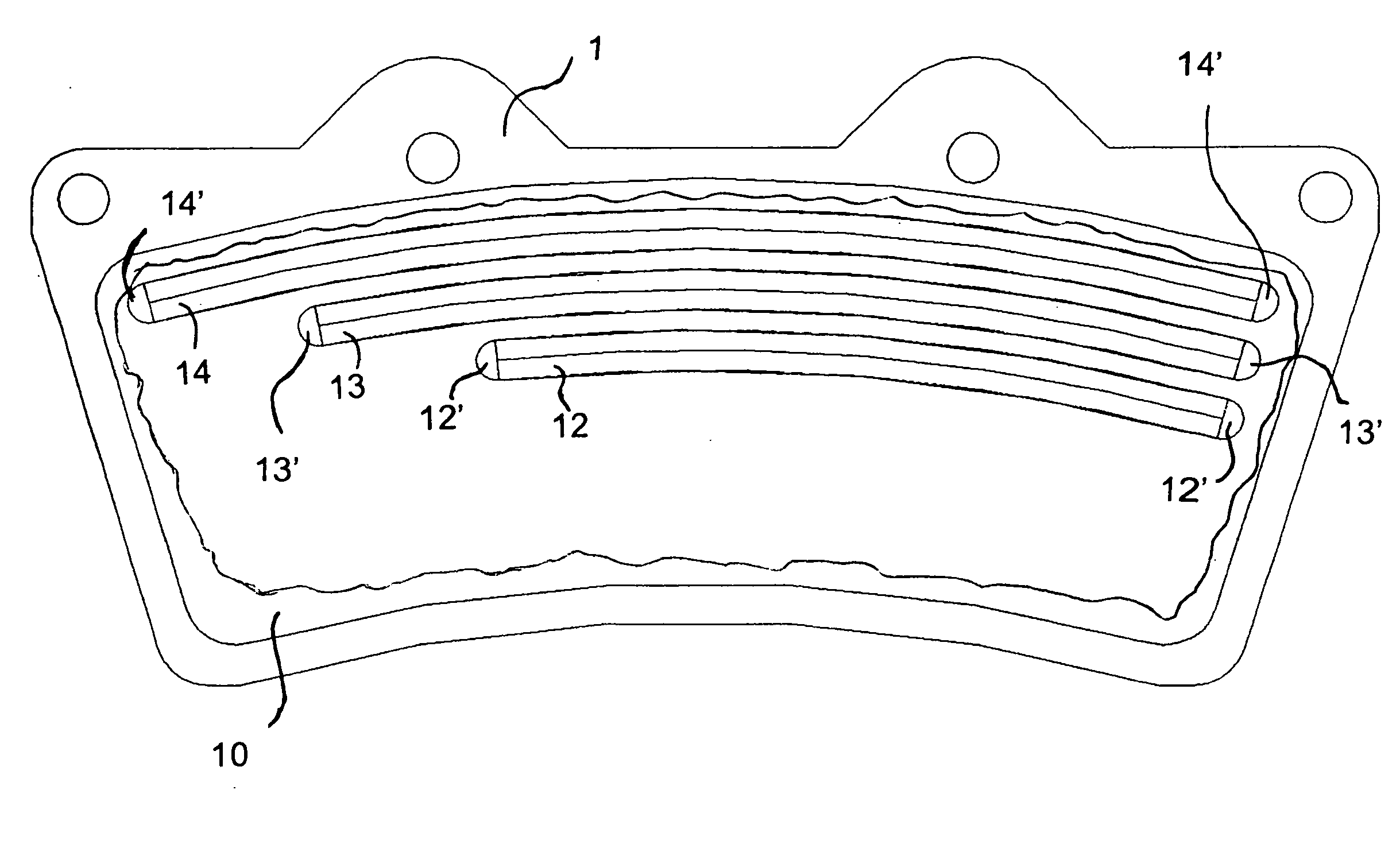 Brake pad with wear indicator