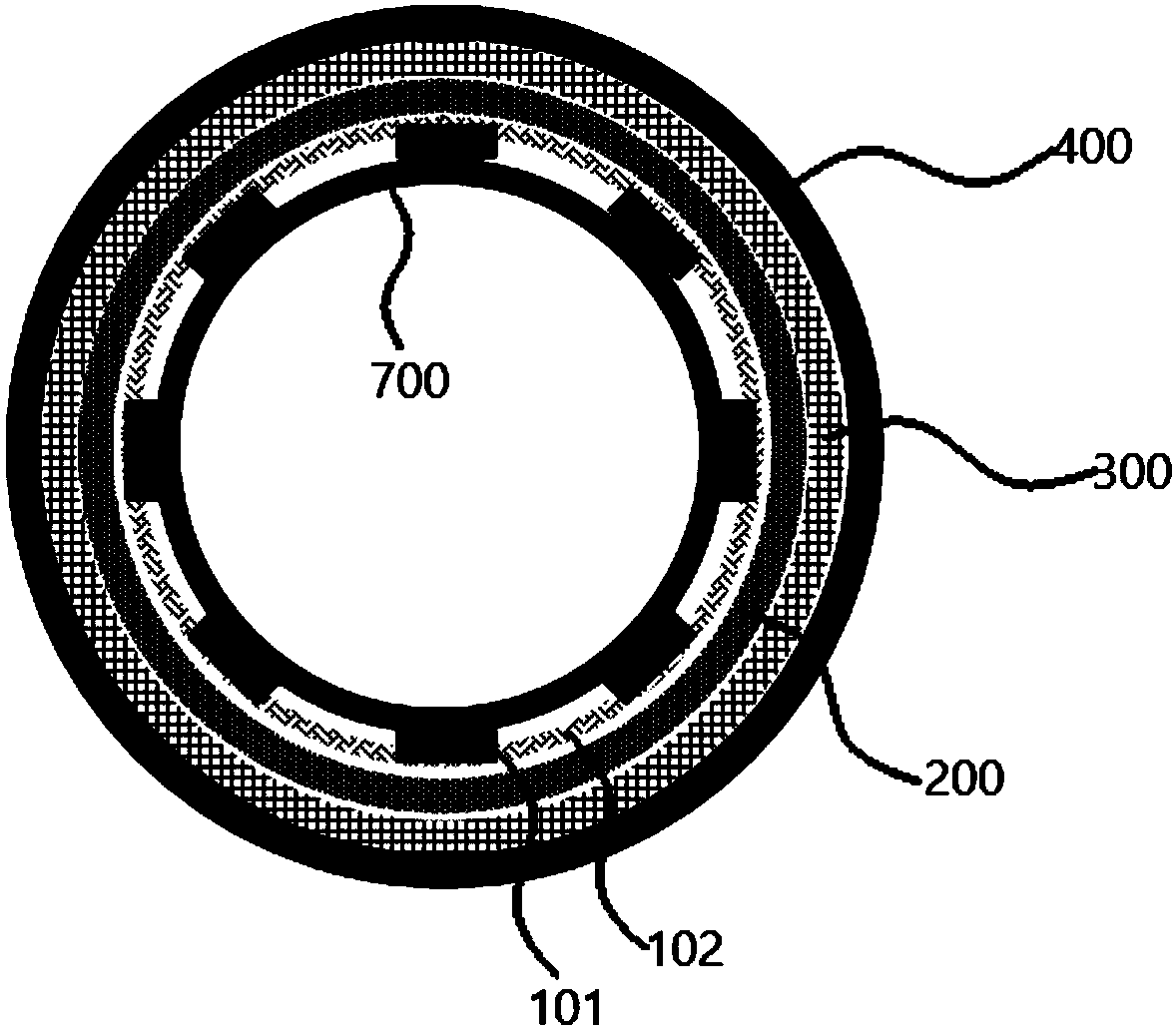 Capacitance tomography sensor and system