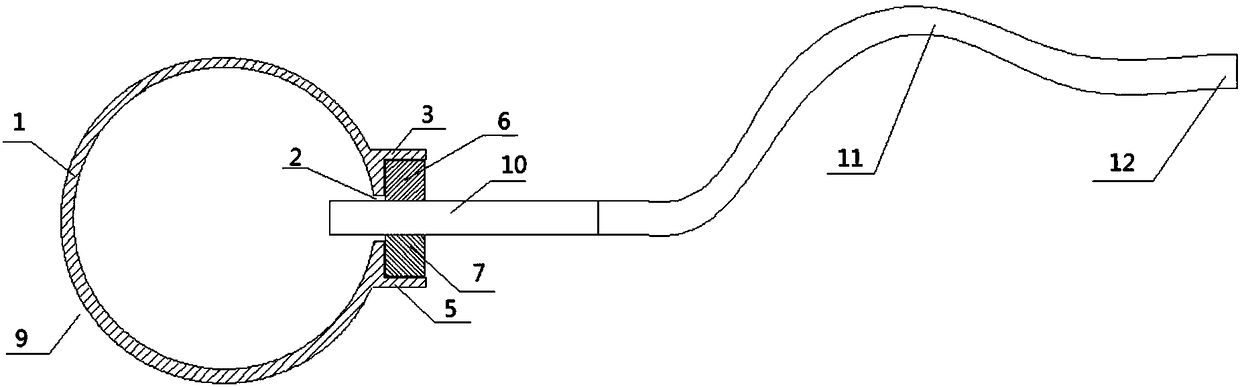 Air supply pipeline for air suction