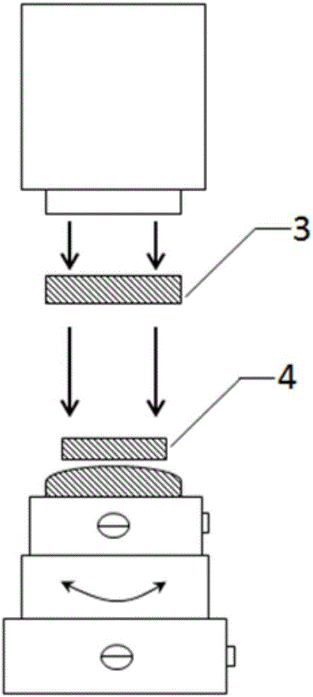 Detected lens mounting and adjusting method and device for spherical lens surface shape absolute calibration.