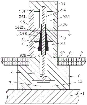 Control system for fixed leg device of PCB