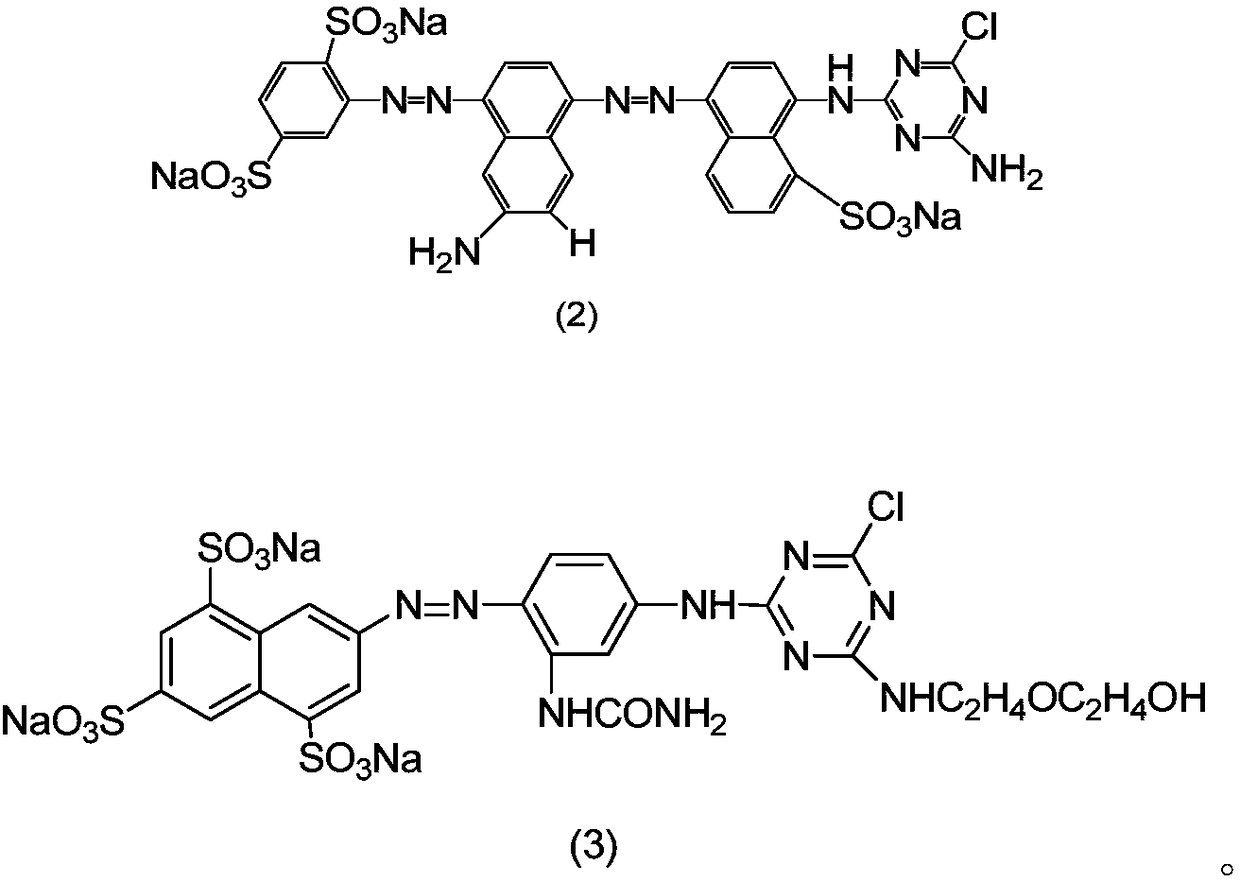 A kind of black dye, dye composition and application thereof