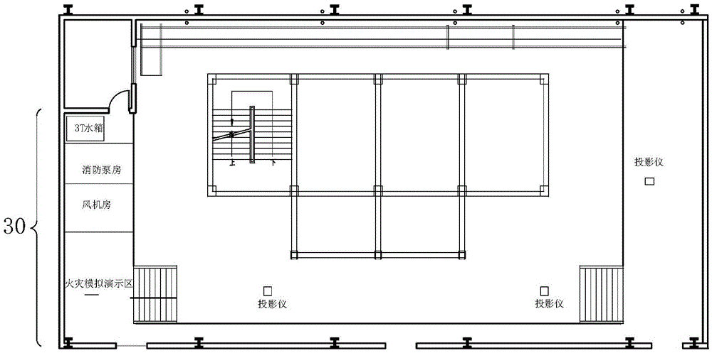 Comprehensive teaching model of sound and light integrated building structure