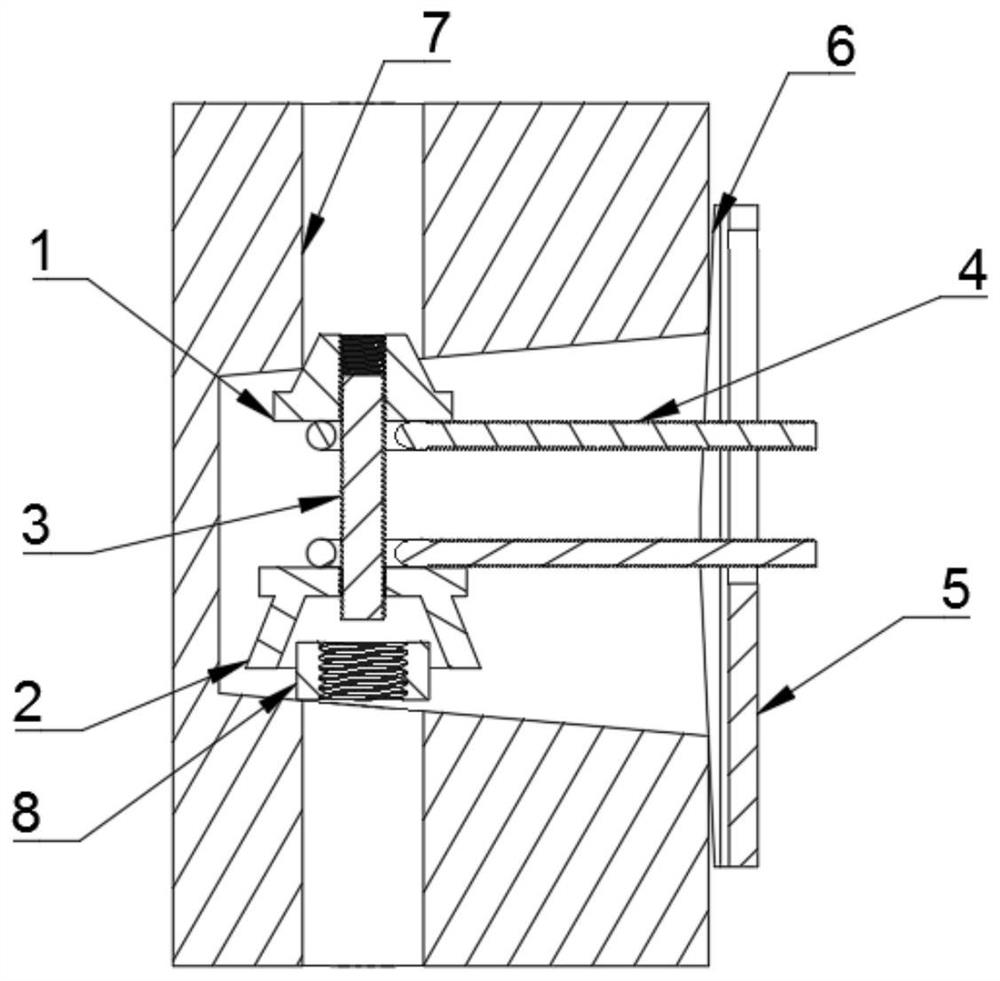 A fixing device for tunnel shield segment surface