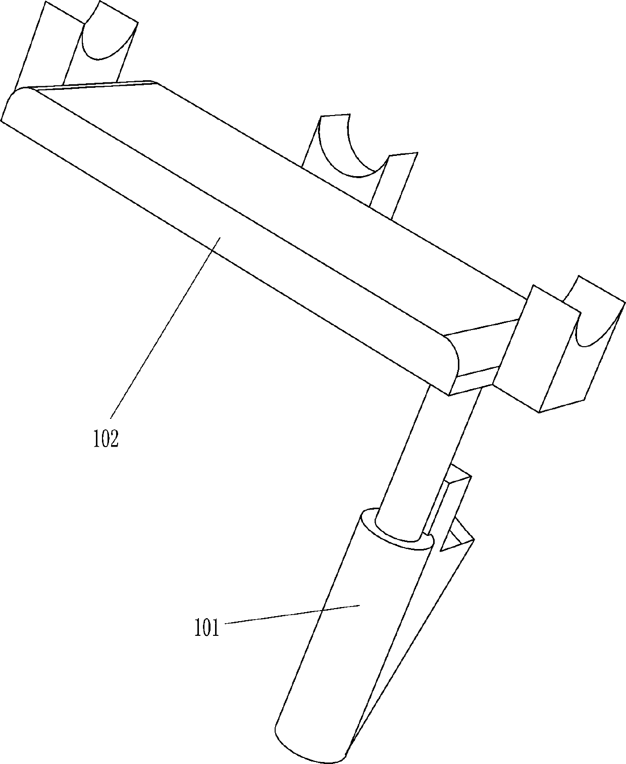 Power transmission line T-shaped interface tin melting device