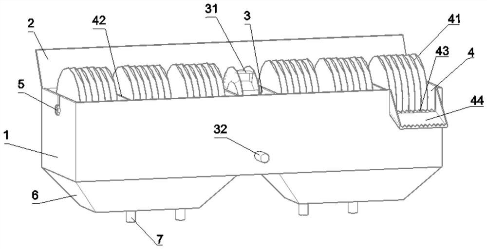 A push-flow waterwheel drives a biological turntable