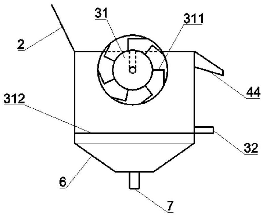 A push-flow waterwheel drives a biological turntable