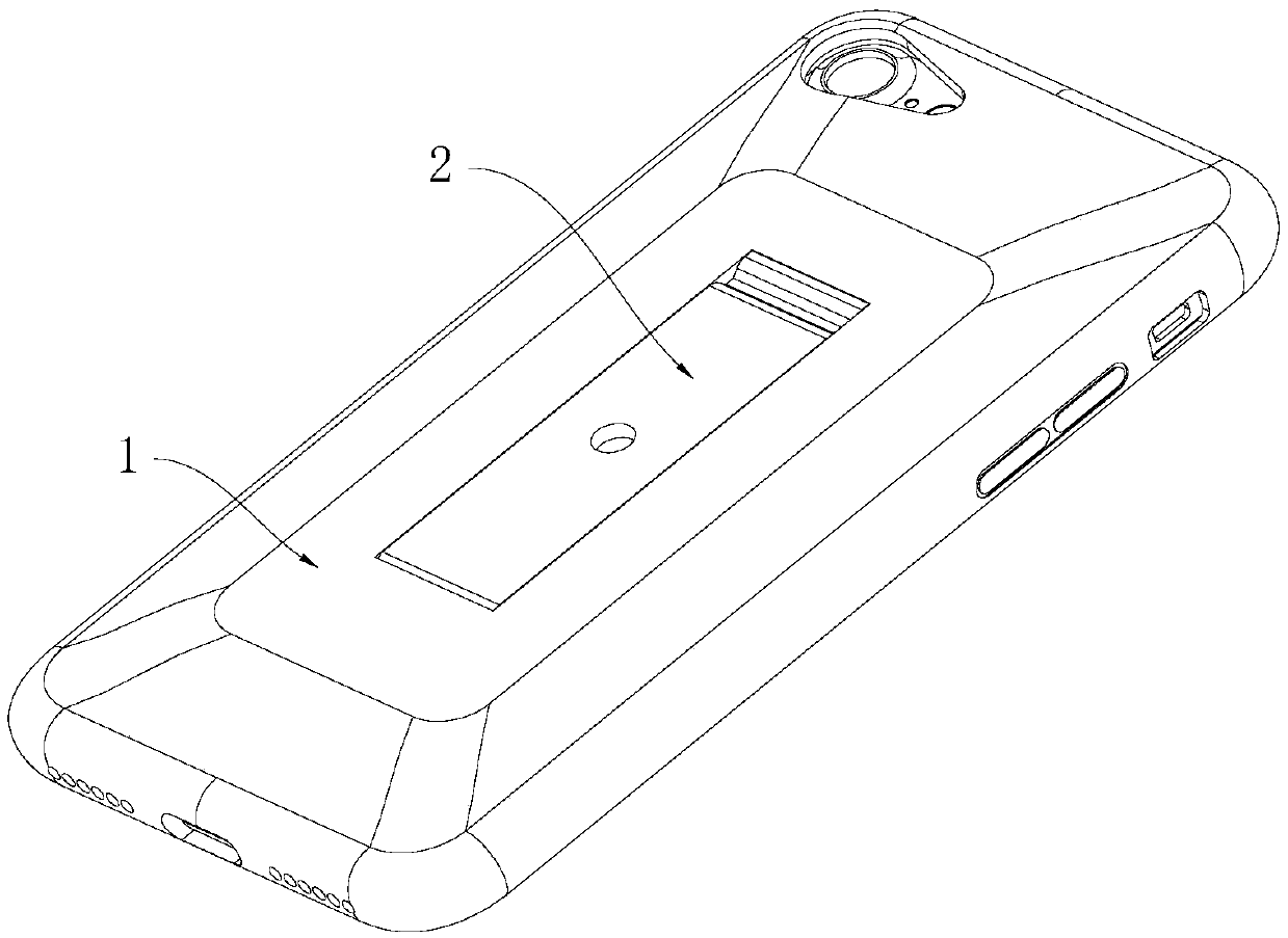 Mobile phone supporting device