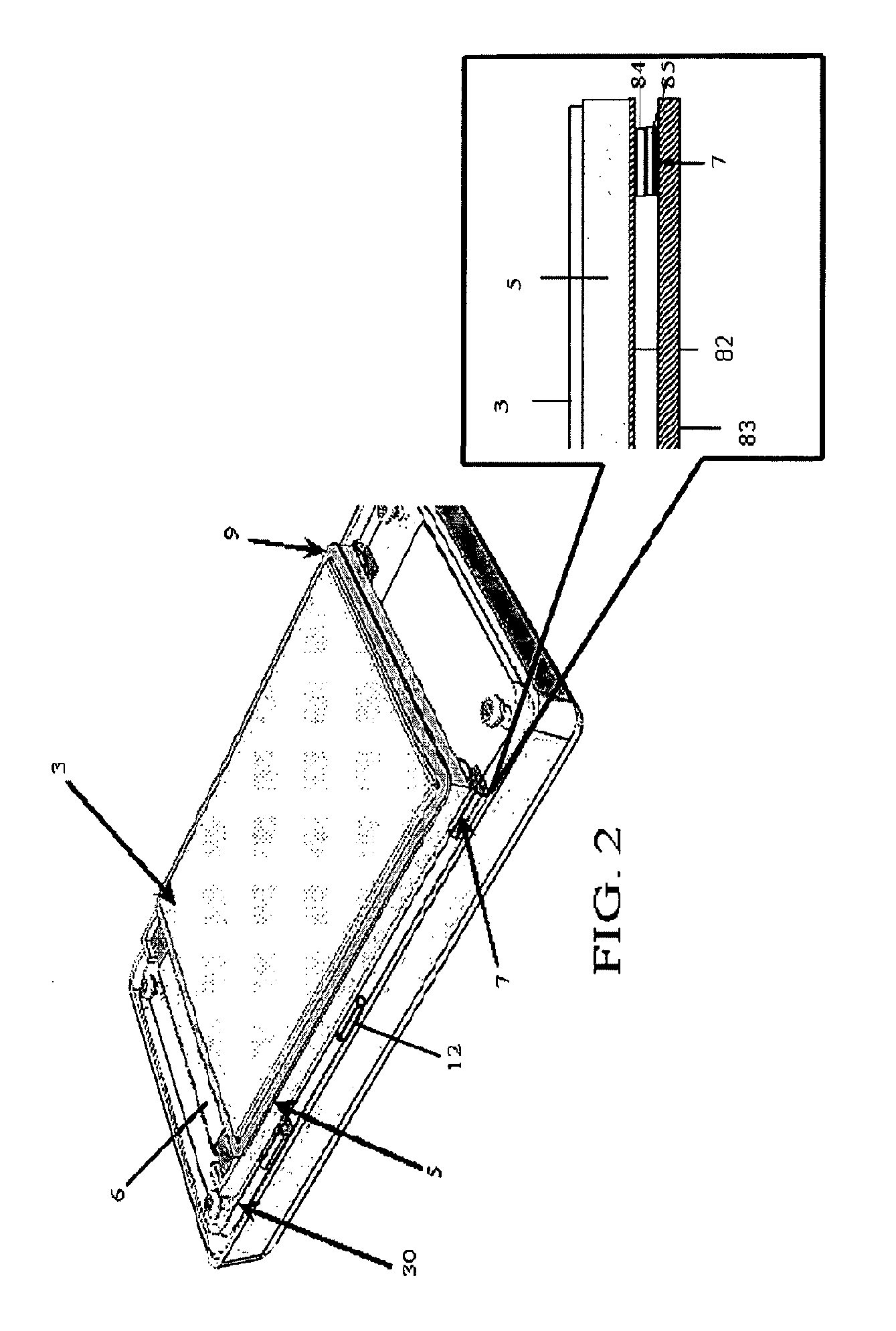 Integrated pressure sensitive lens assembly