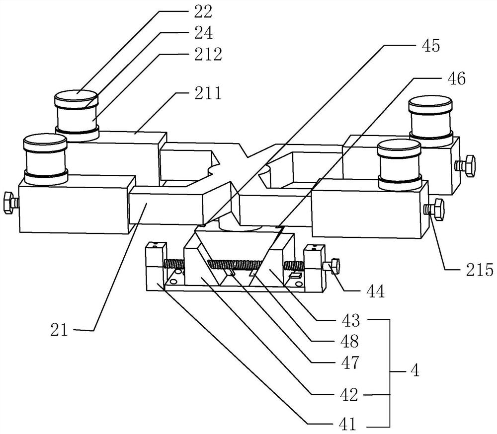 A building glass curtain wall installation structure and its construction method