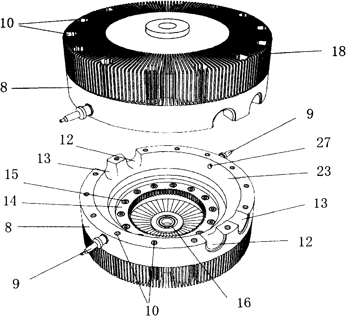 Annular cylinder rotor engine