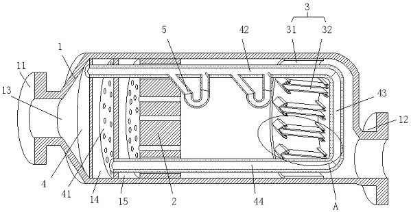 A kind of environment-friendly automobile exhaust gas treatment system and treatment method