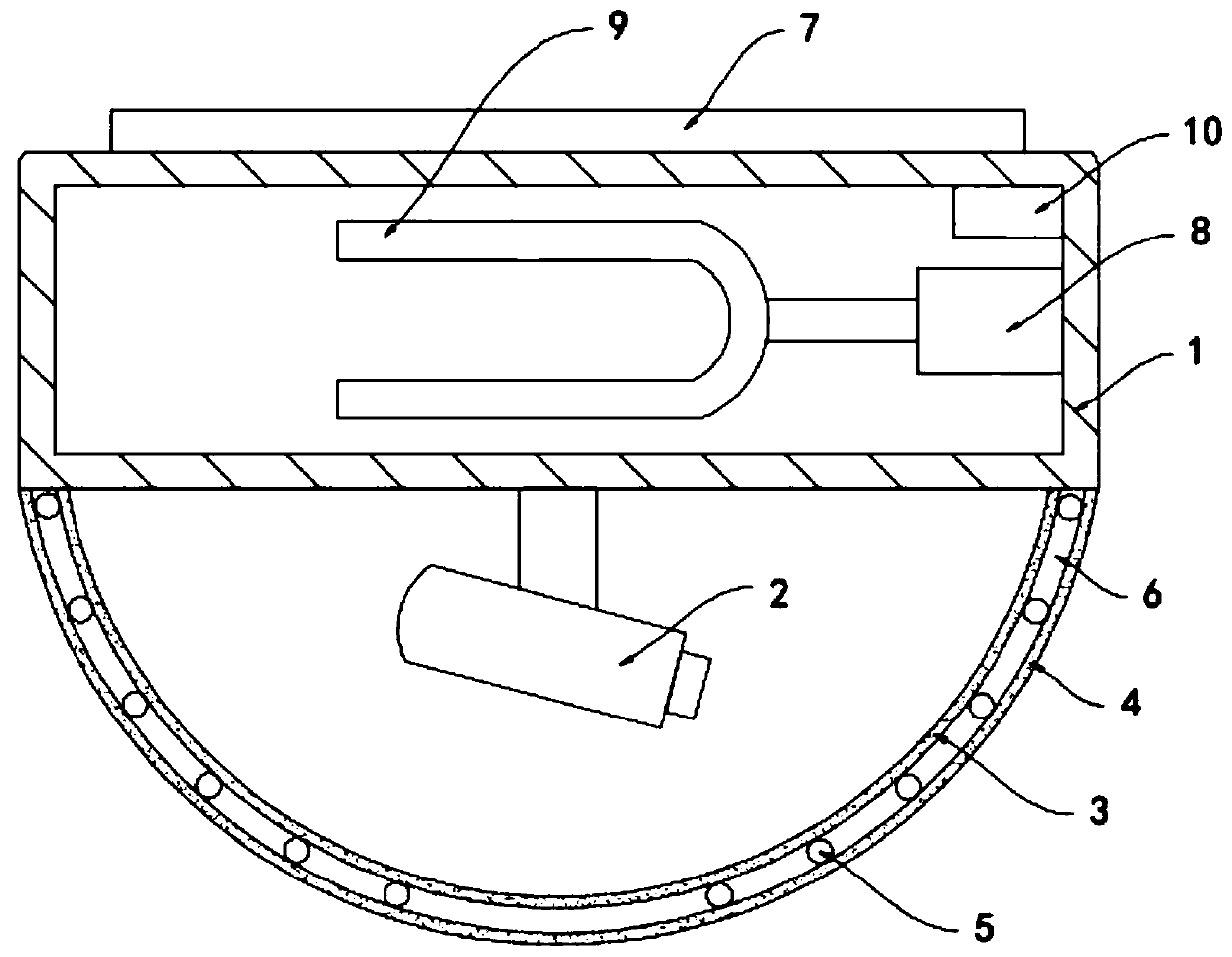 Self-adjusting security camera based on reversible reaction principle