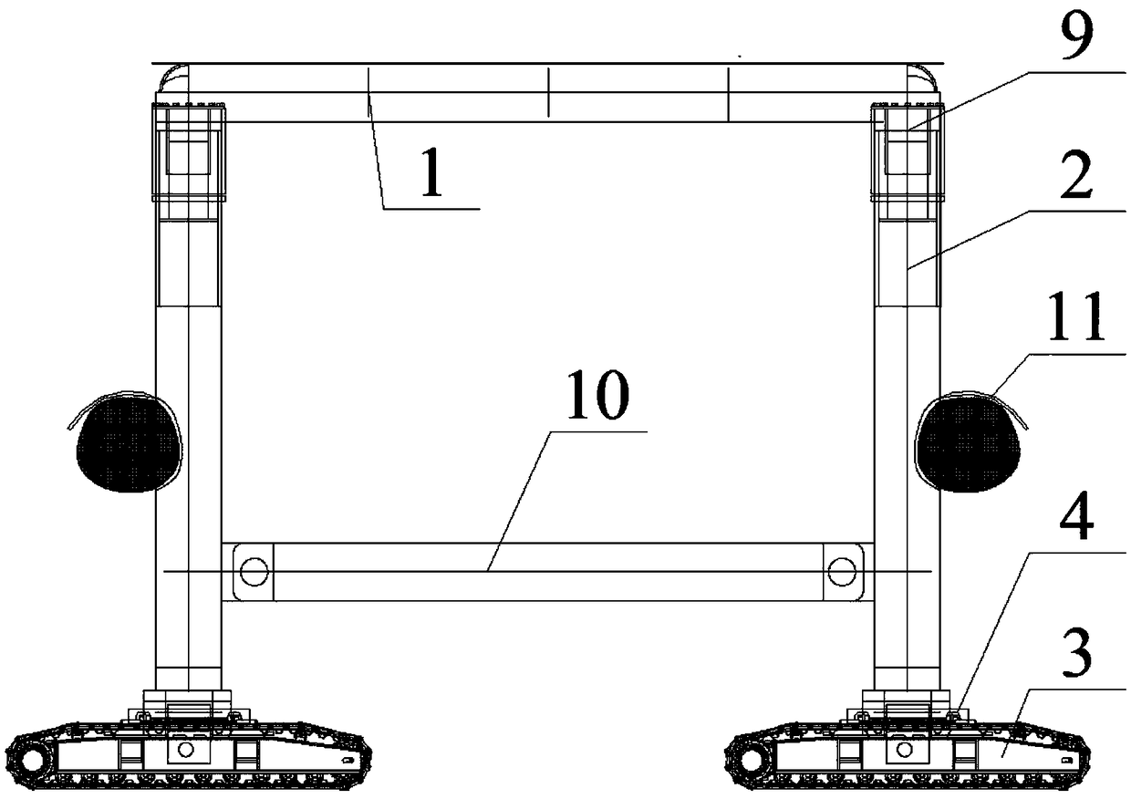 Offshore crawler-type walking operation platform