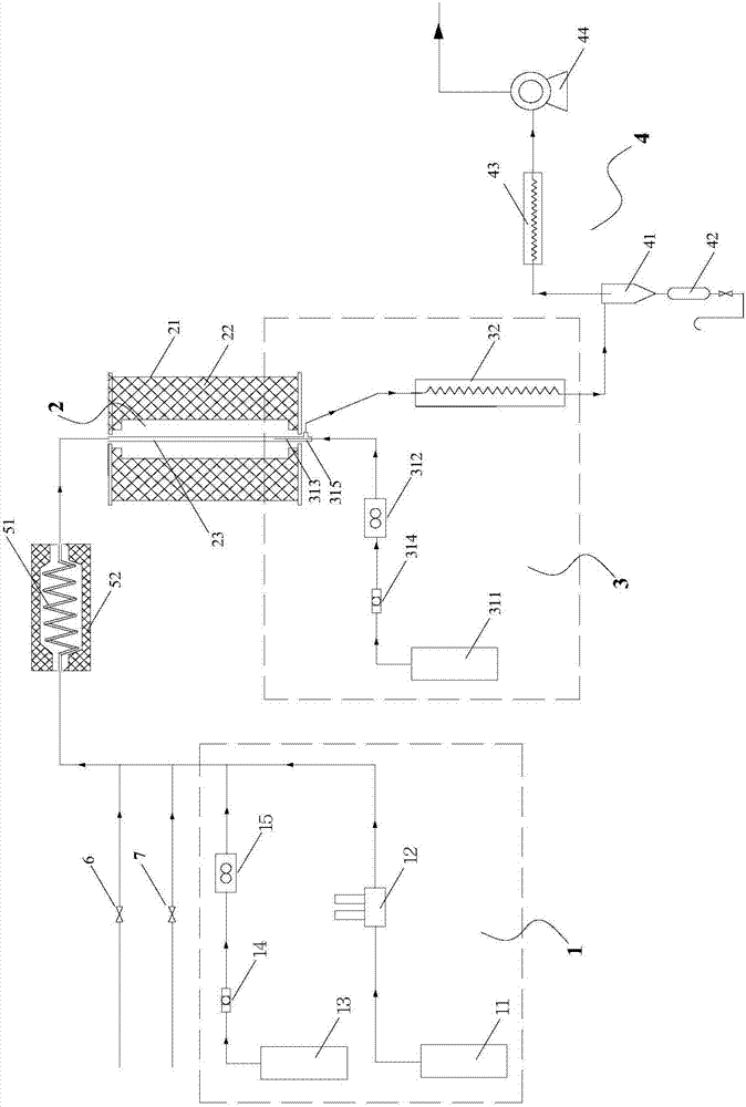 Steam thermal cracking simulating experiment apparatus and technology