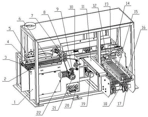 Continuous stacking equipment for storage battery grids