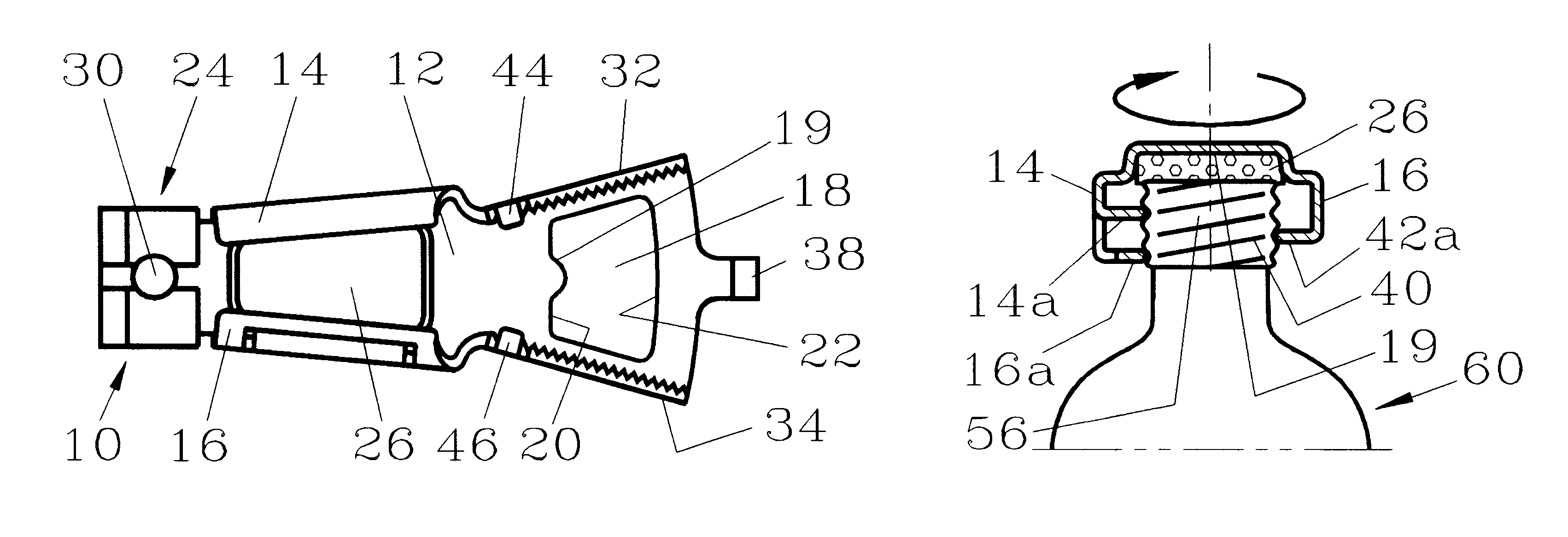 Opener and stopper for crimped and threaded bottle caps