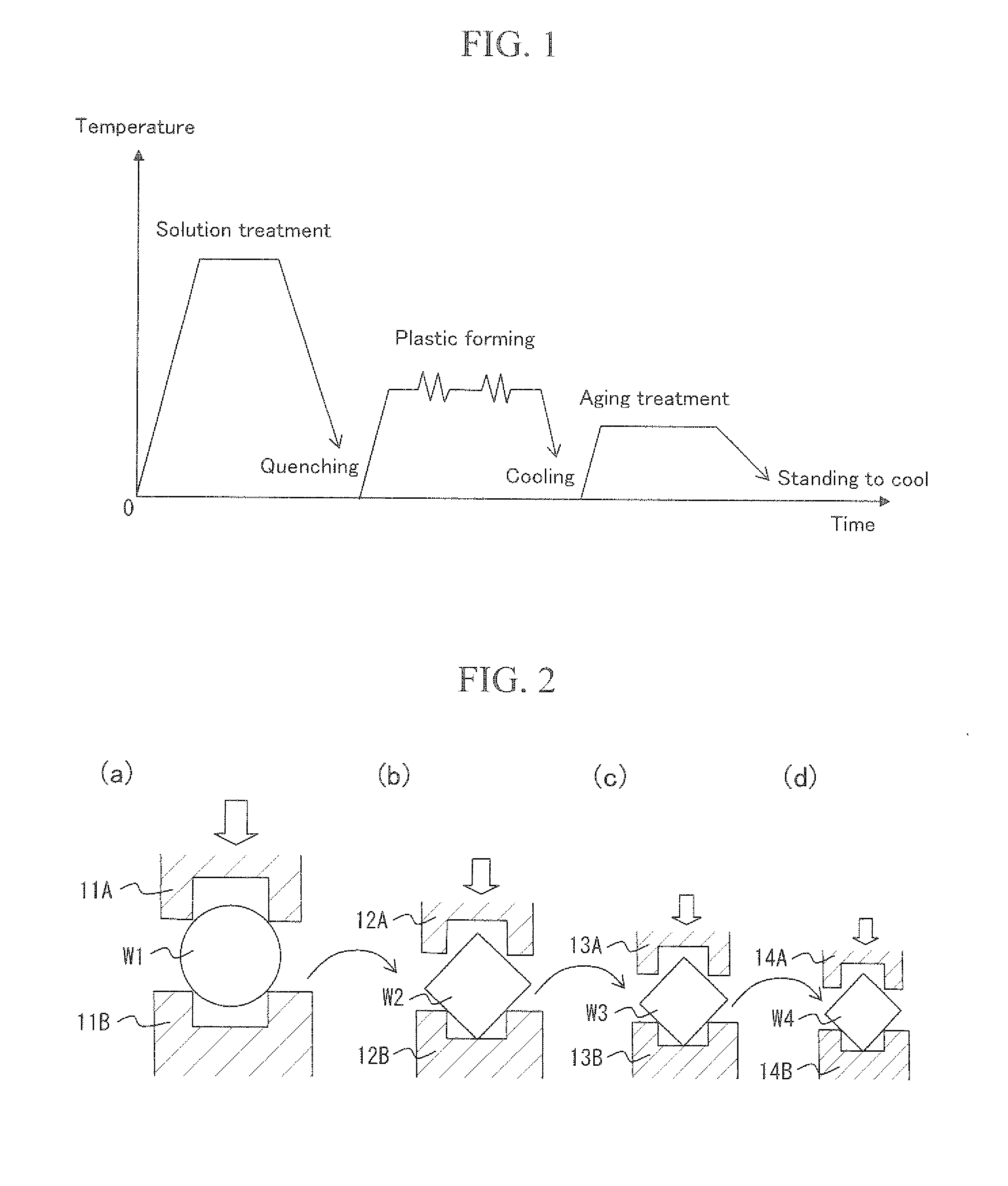 Process for producing aluminum alloy material and heat treated aluminum alloy material