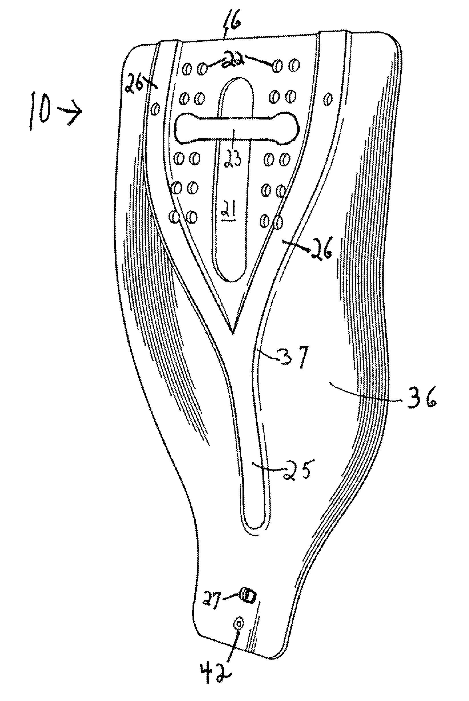 Backpack back support frame