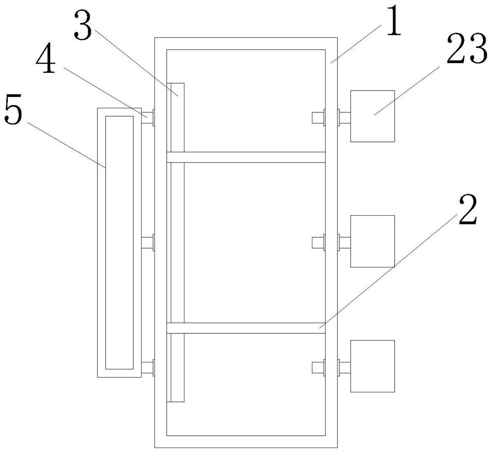 A feeding box for laying hen breeding that is convenient for timing and quantitative input of feed