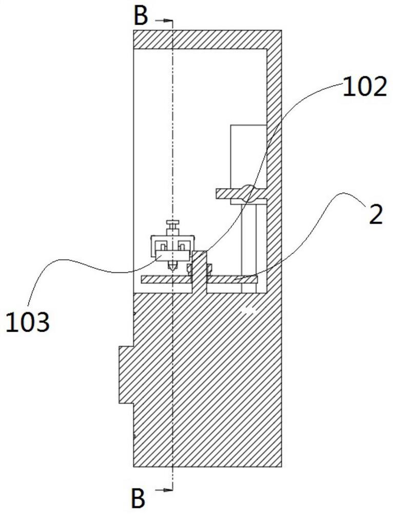 Optical lens mounting device of laser collimator