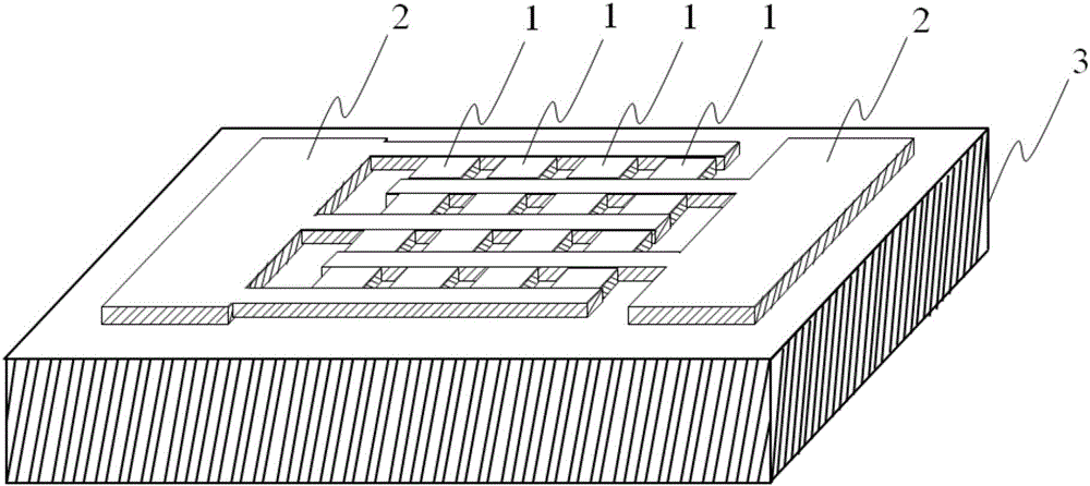 Resistive material-based micro electron source and array thereof and implementation method